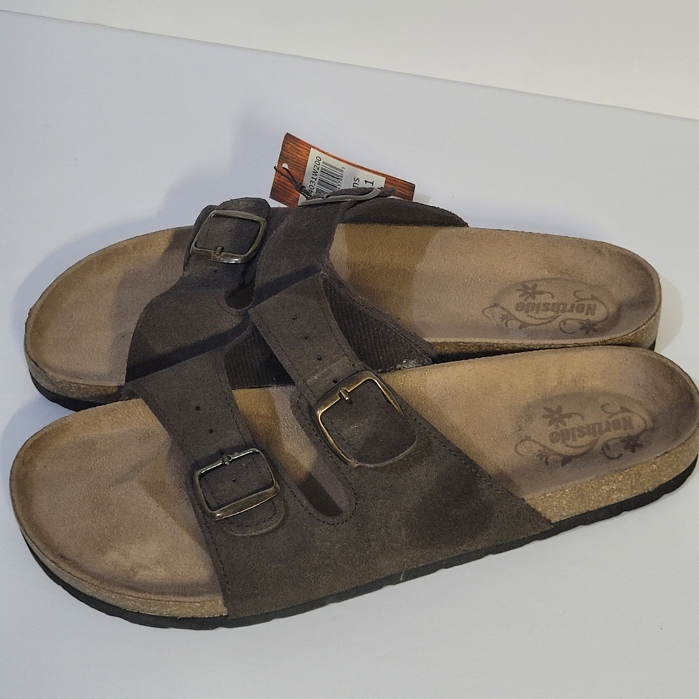 Northside Womens Brown Slide Sandals - Picture 2 of 7